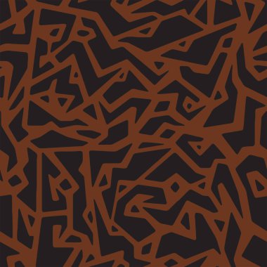 Dekorasyon için tam dikişsiz geometrik kalıp desen vektörü. Tekstil kumaş baskısı ve duvar kağıdı için tek renkli tasarım. Moda ve ev tasarımı için Grunge modeli.