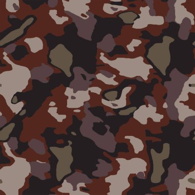 Askeri tekstil için tam kusursuz kamuflaj dokusu deri modeli vektörü. Ceket Pantolonu, Gömlek ve Şort için kullanılabilir. Kumaş izi ve duvar kağıdı avlamak için ordu kamuflaj tasarımı. 