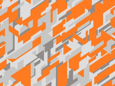 Full seamless abstract geometric print. Camouflage pattern texture. Vector for Jacket Pants Shirt and Shorts. Army textile fabric. Military camo design.