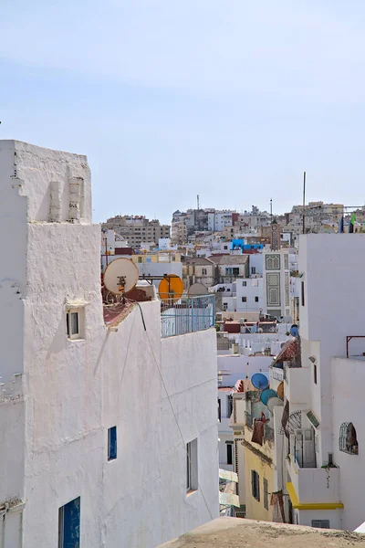 View Roofs Houses City Tanger Balcona Cafe — Stock Photo, Image