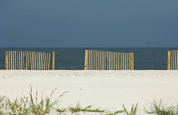 Песок Помочь Построить Песчаные Дюны Gulf Shores Алабама — стоковое фото