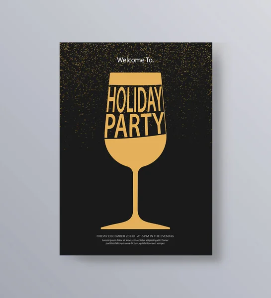 Vector Illustration Design Für Feiertag Und Frohes Neues Jahr Party — Stockvektor