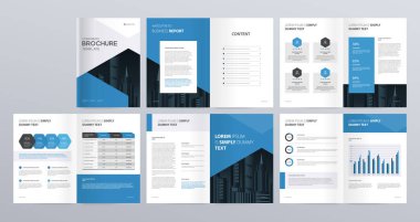 layout template for company profile ,annual report , brochures, flyers, leaflet, magazine, book with cover page design