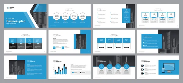 ビジネスプレゼンテーションテンプレートデザインの背景とパンフレット 年次報告書や会社概要のページレイアウトデザイン 情報グラフィック要素グラフデザインコンセプト ベクターグラフィックス