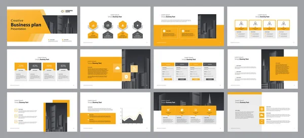 Business Presentation Template Design Backgrounds Page Layout Design Brochure Book Stock Illustration
