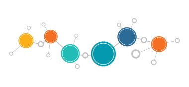 iş soyut ağ bağlantısı arka planı. düz vektör illüstrasyon tasarımı kavramı
