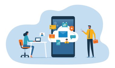 düz vektör işi akıllı çevrimiçi çalışarak teknoloji bulut hesaplama hizmeti kavramına bağlanır