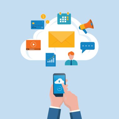 düz vektör işi akıllı çevrimiçi çalışarak teknoloji bulut hesaplama hizmeti kavramına bağlanır