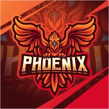Phoenix esport maskot logosu tasarımı