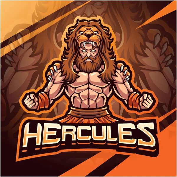 Diseño Del Logo Heracles Mascota Esport — Archivo Imágenes Vectoriales