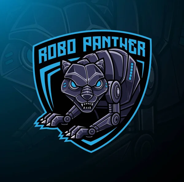 Дизайн Логотипа Робота Пантеры — стоковое фото