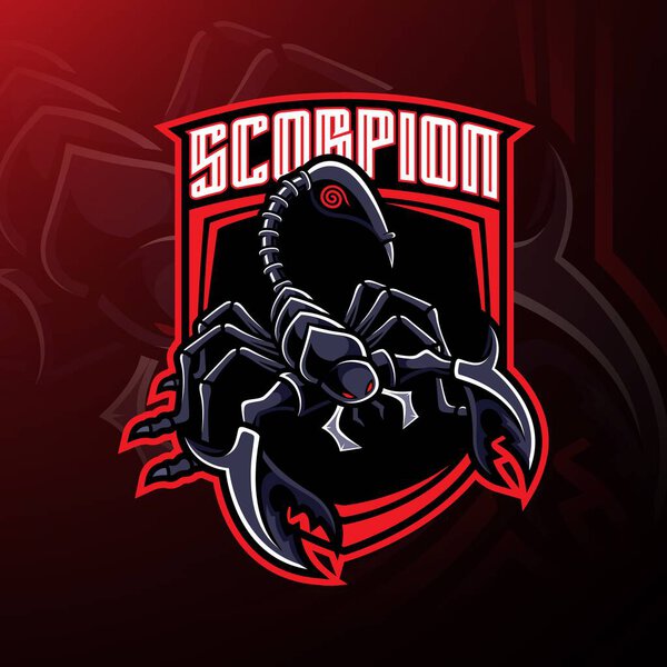 Scorpion esport mascot logo design