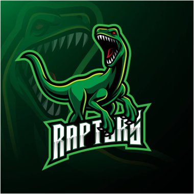 Raptor esport maskot logosu tasarımı