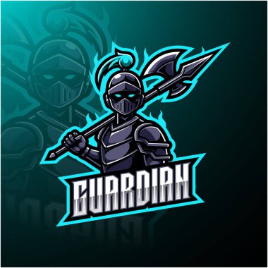 Muhafız esportu maskot logosu tasarımı