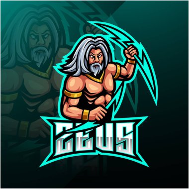 Zeus spor maskotu logo tasarımı