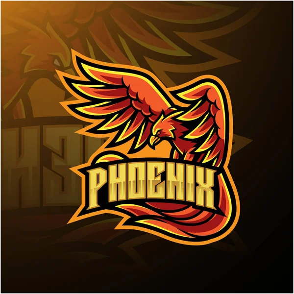 Σχεδιασμός Λογότυπου Μασκότ Του Phoenix — Φωτογραφία Αρχείου
