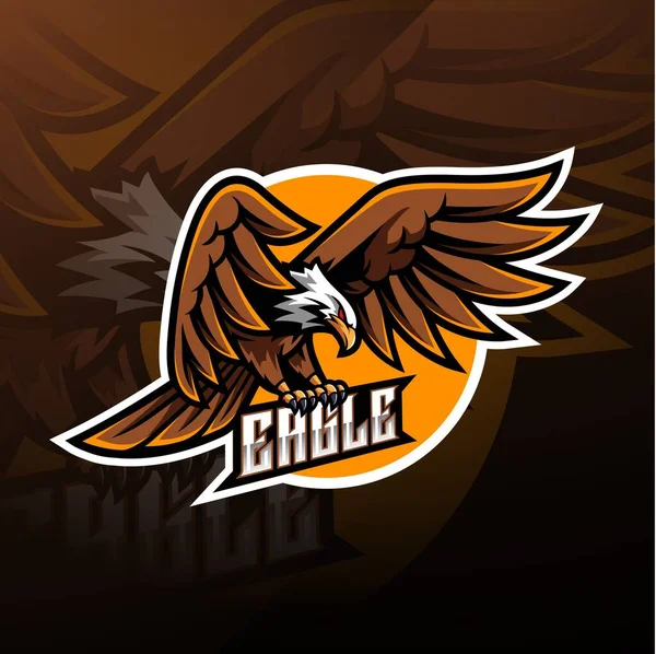 Eagle Esport Mascot Logo Design — Stock Photo, Image