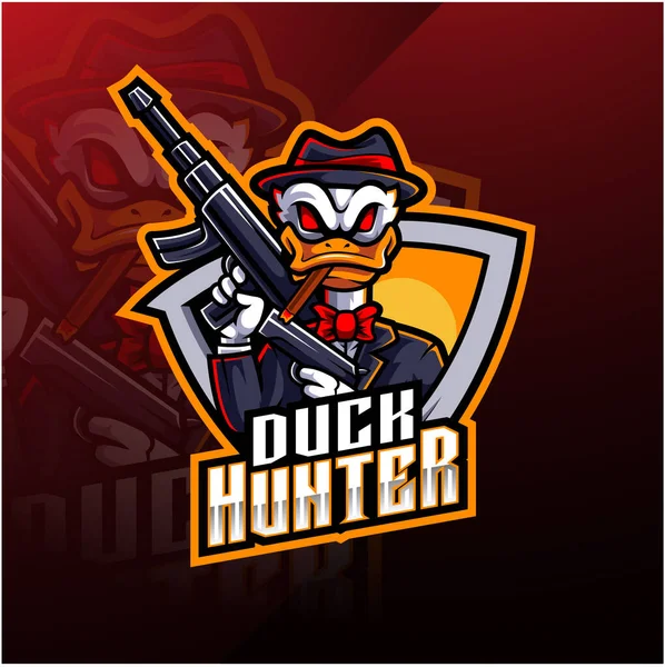 Duck Hunter Esport Mascot Logo Design Stock Illustration by ©visink  #621738918