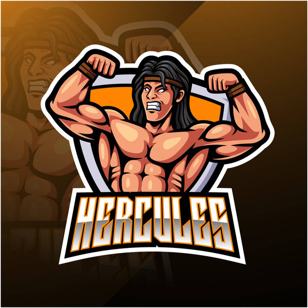 Hercules esport mascot logo design