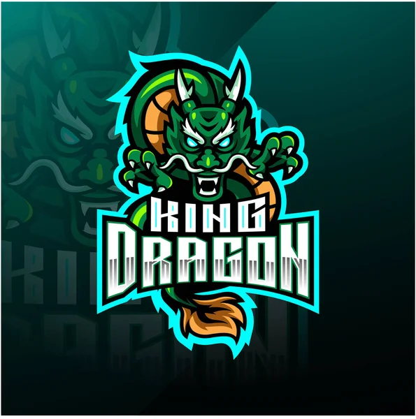 Conception Logo Mascotte Dragon King — Photo