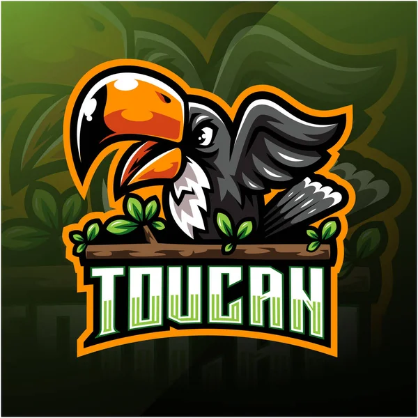 Diseño Del Logo Mascota Taucan Esport —  Fotos de Stock