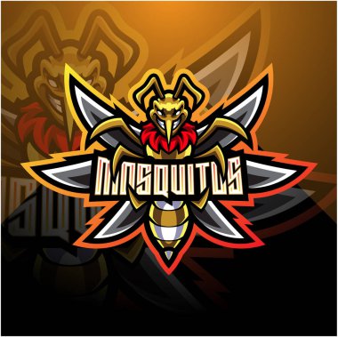 Sivrisinek esport maskot logosu tasarımı