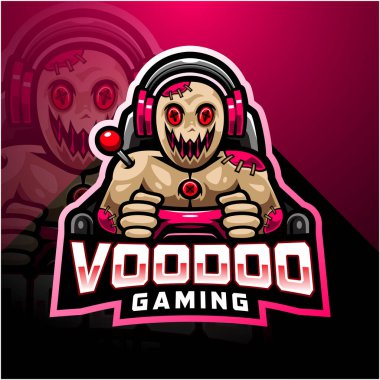 Voodoo oyun esport maskot logosu
