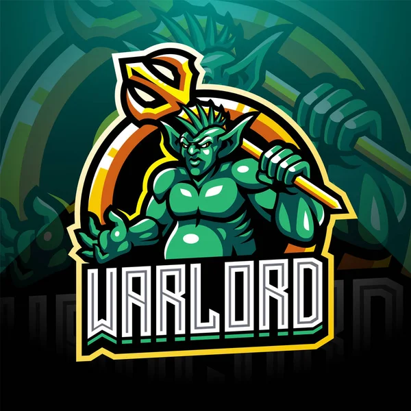 Warlord Esport Kabala Logo Design — Stock Fotó