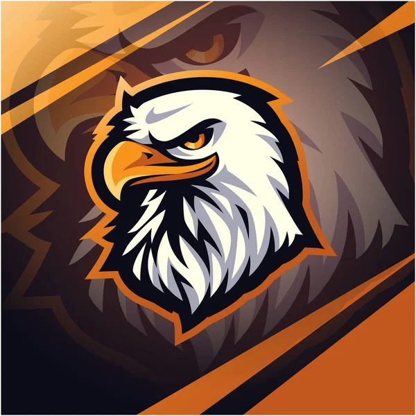 Diseño Del Logo Mascota Del Deporte Del Águila —  Fotos de Stock