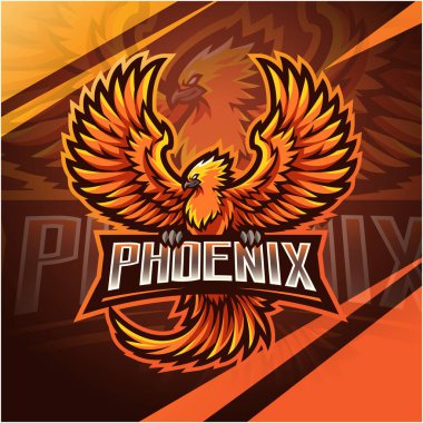 Phoenix esport maskot logosu tasarımı