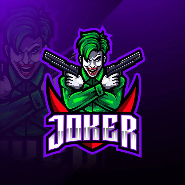 Дизайн Логотипу Талісмана Joker Esport — стокове фото