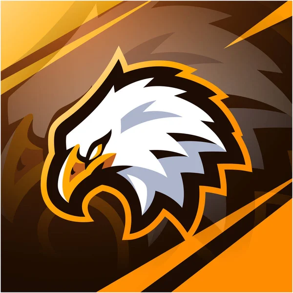 Eagle Head Sport Mascot Logo Design — Stock Vector