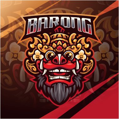 Barong esport maskot logosu tasarımı