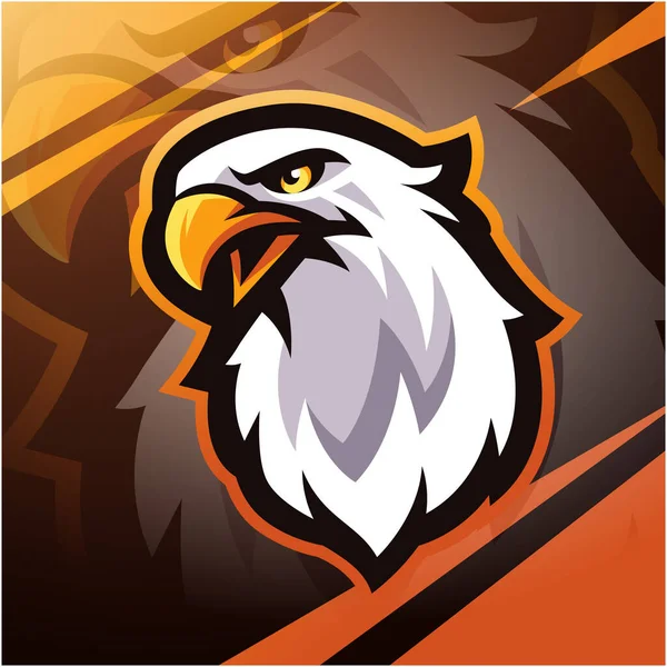 Cabeza Águila Esport Mascota Logo Design —  Fotos de Stock