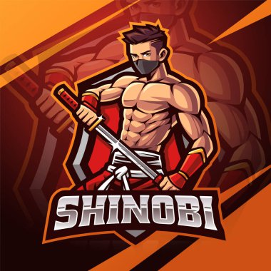 Shinobi esport maskot logosu tasarımı
