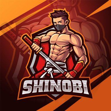 Shinobi esport maskot logosu tasarımı