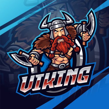 Viking Esport maskot logosu tasarımı