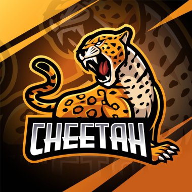 Çita esport maskot logosu tasarımı