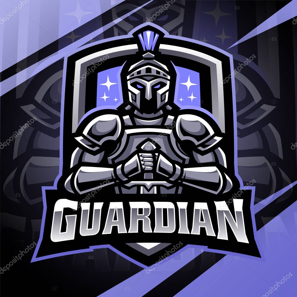 Guardian esport mascot logo design