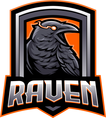 Kuzgun Kuş Esport maskot logosu tasarımı