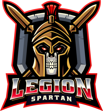 Lejyon Spartalı esport maskot logosu tasarımı