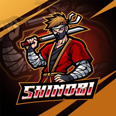Shinobi esport maskot logosu tasarımı