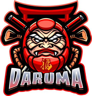 Daruma Esport maskot logosu tasarımı