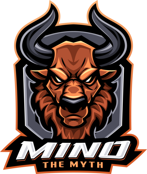 Minotaur esport maskot logosu tasarımı
