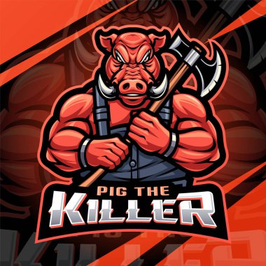 Katil esport maskot logosu tasarımı.