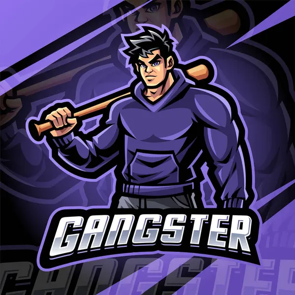 Gangster esport maskot logosu tasarımı
