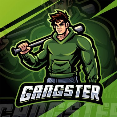 Gangster esport maskot logosu tasarımı