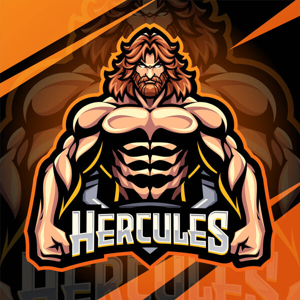 Hercules esport mascot logo design
