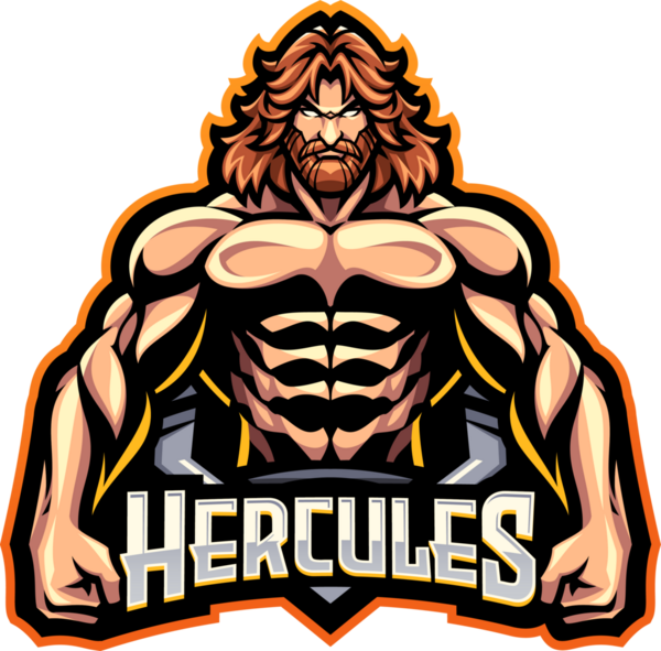 Hercules esport mascot logo design
