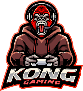 Kong Oyun Esport Maskot Logosu Tasarımı